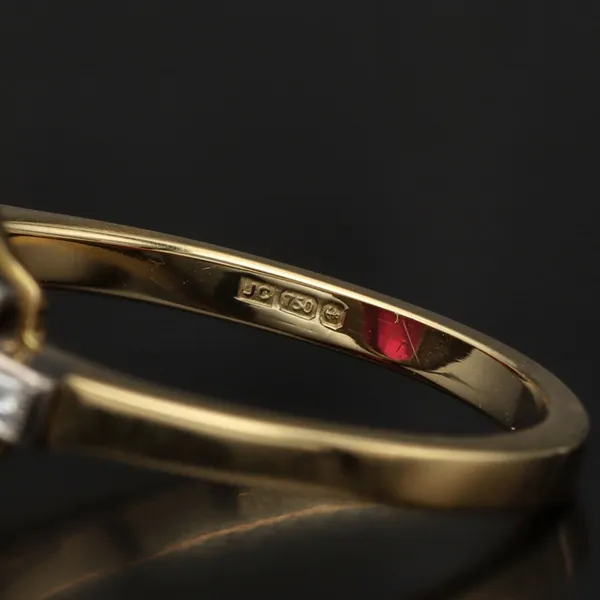 18ct Gold Ruby and Diamond Ring