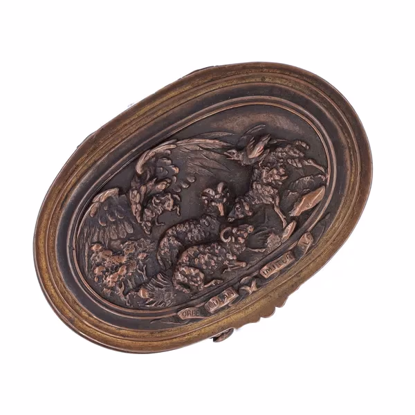 Louis Theophile Hingre Bronze Casket