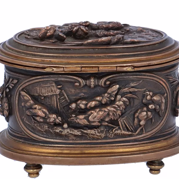 Louis Theophile Hingre Bronze Casket