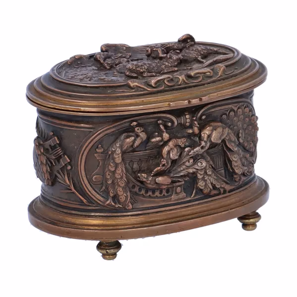 Louis Theophile Hingre Bronze Casket