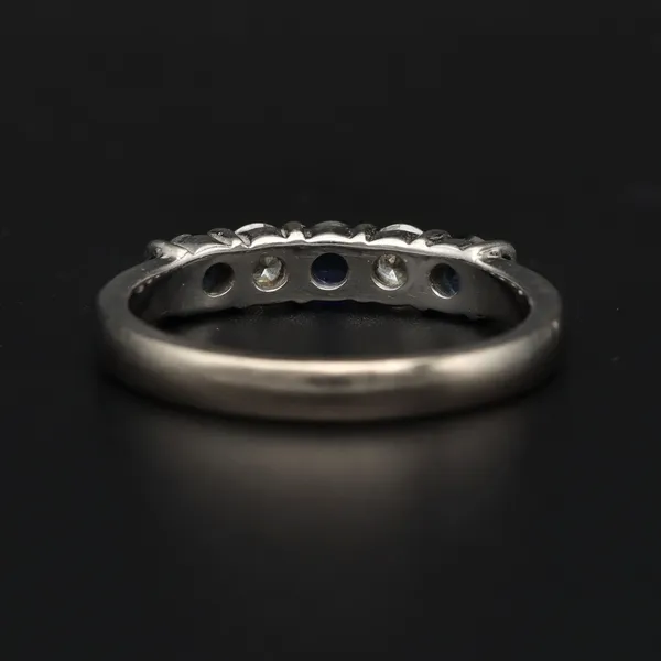 18ct White Gold Sapphire and Diamond Ring