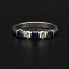 18ct White Gold Sapphire and Diamond Ring