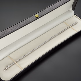 New Platinum Lab Diamonds Bracelet