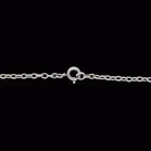 Vintage Danish Silver and Crystal Design Fringe Necklace