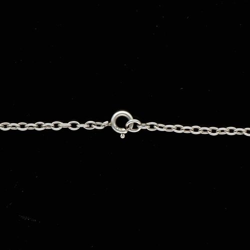Vintage Danish Silver and Crystal Design Fringe Necklace image-6