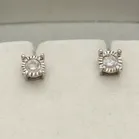 18ct Gold Diamond Earrings