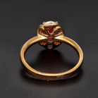 9ct Gold Ruby and Diamond Ring