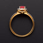 9ct Gold Ruby and Diamond Ring