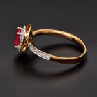 9ct Gold Ruby and Diamond Ring