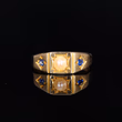 360° view of The Antique Late Victorian Pearl and Sapphire Ring