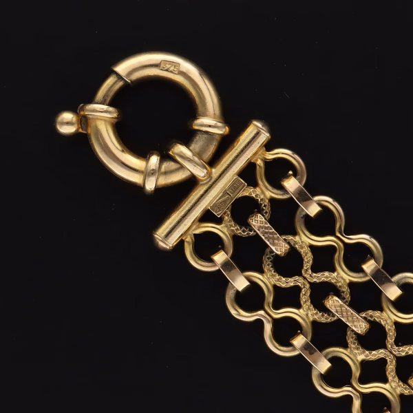 9ct Gold Fancy Link Bracelet