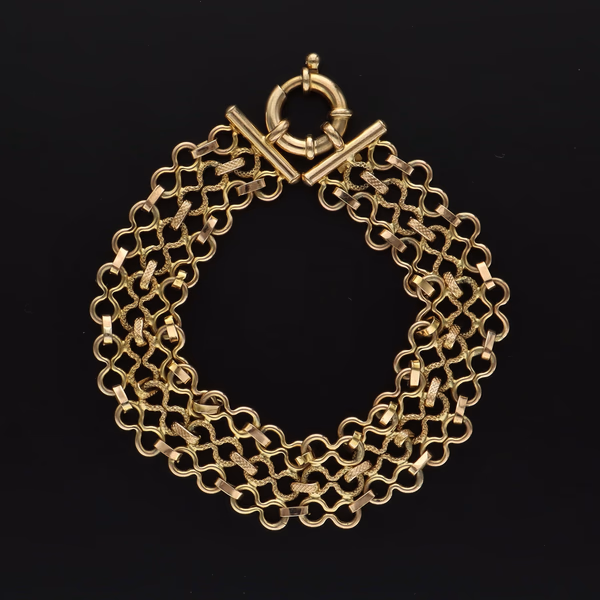9ct Gold Fancy Link Bracelet