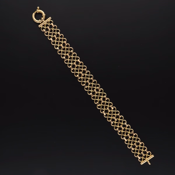 9ct Gold Fancy Link Bracelet