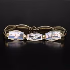 Aksel Holmsen Norwegian Vermeil Silver and Enamel Bracelet