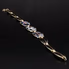 Aksel Holmsen Norwegian Vermeil Silver and Enamel Bracelet