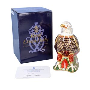 Limited Edition Royal Crown Derby Harrods Bald Eagle