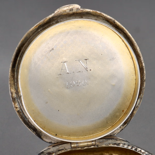 Niello Silver & Gilt Snuff Box