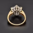 18ct Yellow Gold 1.50ct Natural Diamond Cluster Ring