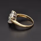 18ct Yellow Gold 1.50ct Natural Diamond Cluster Ring