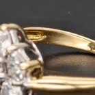 18ct Yellow Gold 1.50ct Natural Diamond Cluster Ring
