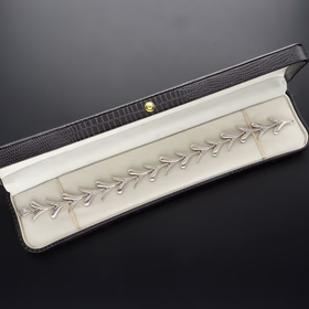 Fluid Silver "V" Bracelet