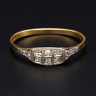 18ct Art Deco Diamond Ring. Circa 1920’s