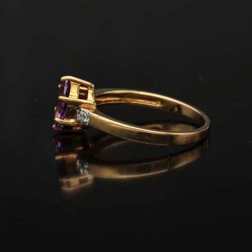 9ct Gold Amethyst Ring image-3