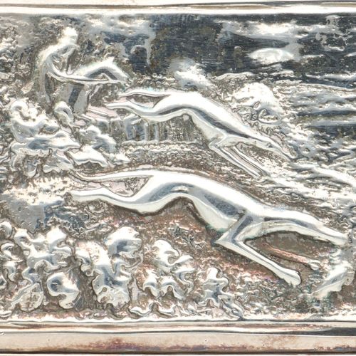 William IV Nathaniel Mills Silver Snuff Box with Hunting Scene image-3