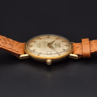 Vintage 18ct Gold Longines Admiral Five Star Linen Dial Watch