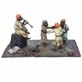 Frank Bergman Arab Boys Dancing Bronze