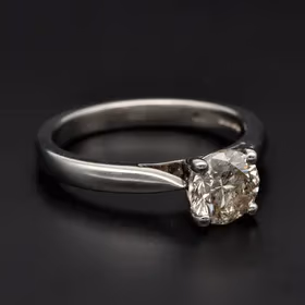 Platinum Diamond Solitaire Ring