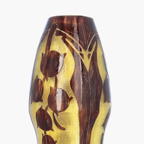 Cameo Glass Vase by Schneider image-4