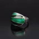 David Andersen Silver Enamel Ring