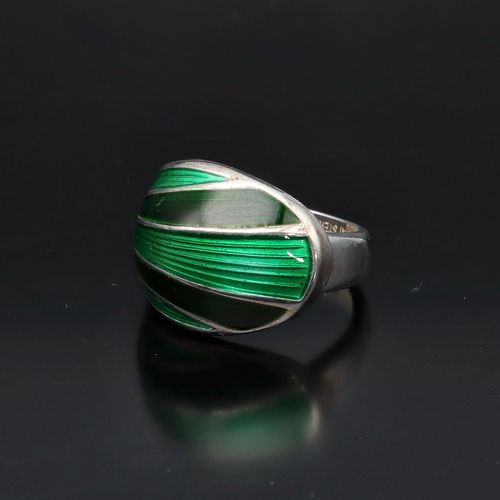 David Andersen Silver Enamel Ring image-3