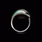 David Andersen Silver Enamel Ring