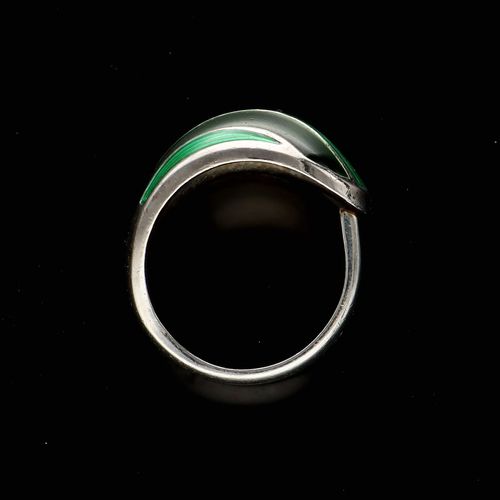 David Andersen Silver Enamel Ring image-6