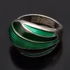 David Andersen Silver Enamel Ring