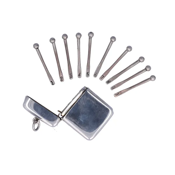 George V Silver Peg Marker Holder