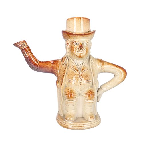 19th Century Brampton Saltglazed Teapot image-1