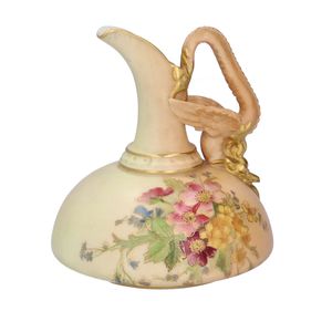 Early 20th Century Royal Worcester Blush Ivory Jug