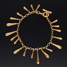18ct Gold Vermeil Water Drop Bracelet