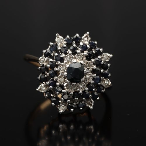 Gold Sapphire, Diamond Ring. Birmingham 1989 image-2