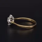 18ct Yellow Gold Diamond Cluster Ring