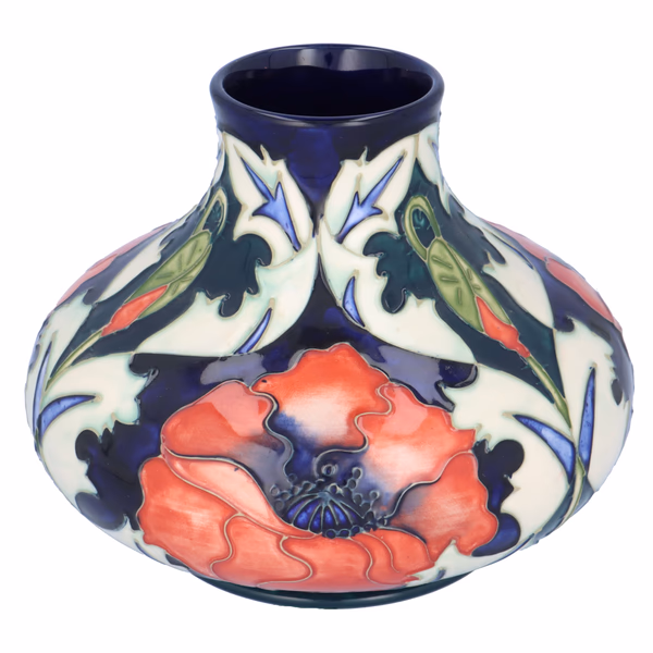 Moorcroft Charles Rennie Mackintosh Poppy Vase