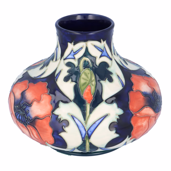 Moorcroft Charles Rennie Mackintosh Poppy Vase