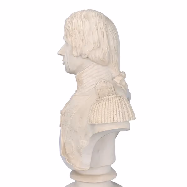 Parianware Bust of Lord Nelson by Fredericks