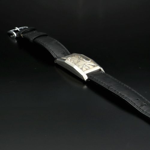 Platinum Deco Diamond Longines Watch image-4