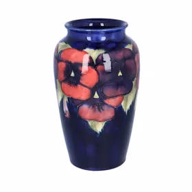 William Moorcroft Pansy Vase