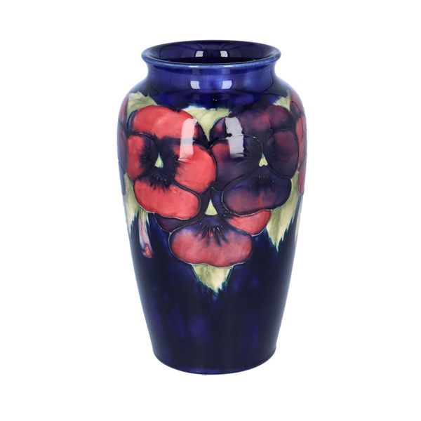 William Moorcroft Pansy Vase
