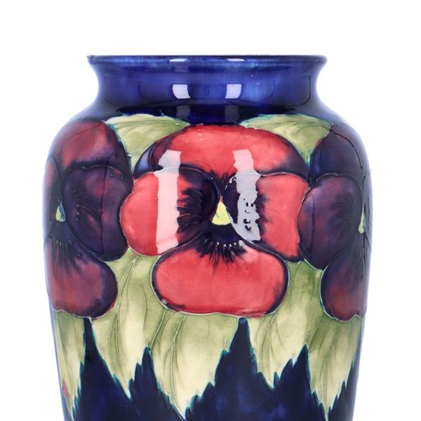 William Moorcroft Pansy Vase
